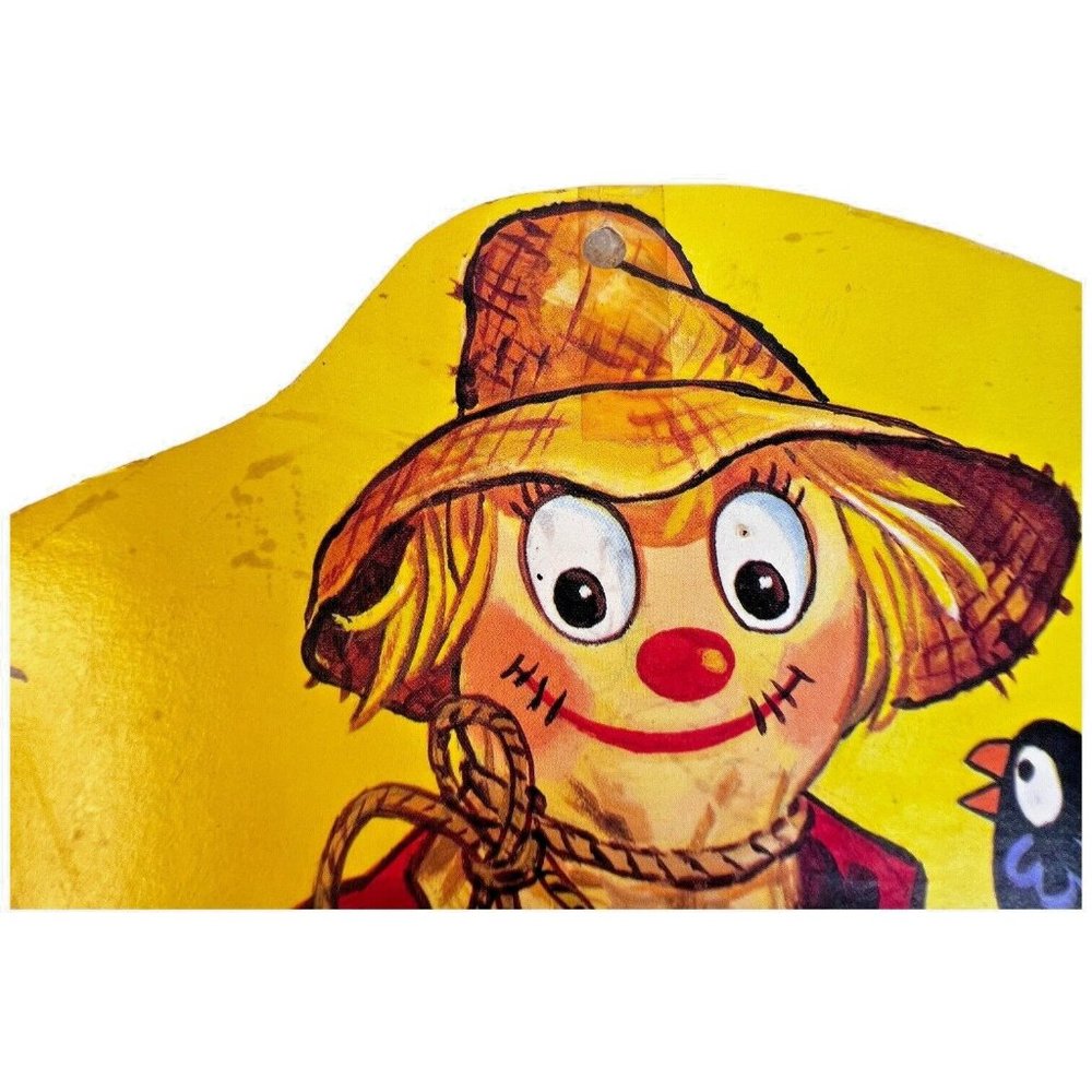 3 Vintage Die Cut Halloween Wall Hanging Decorations Scarecrow Ghost Pumpkin - Picture 7 of 13